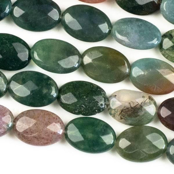 Cherry Tree Beads Fancy Jasper 10x14mm Faceted Oval Beads - approx. 8 inch strand, Set B 