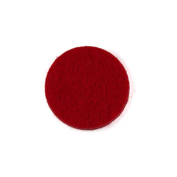 Red 3x22mm Felt Oil Diffuser Pads - 3 per bag