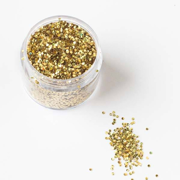 Gold Confetti Glitter - 15 gram container