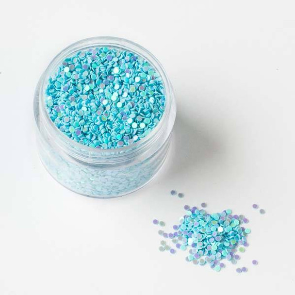Light Blue AB Confetti Glitter - 15 gram container