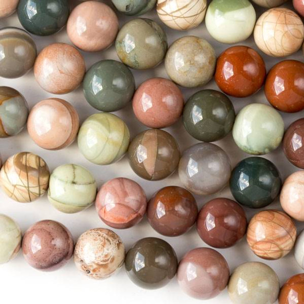 Imperial Jasper 10mm Rounds - 16 inch strand