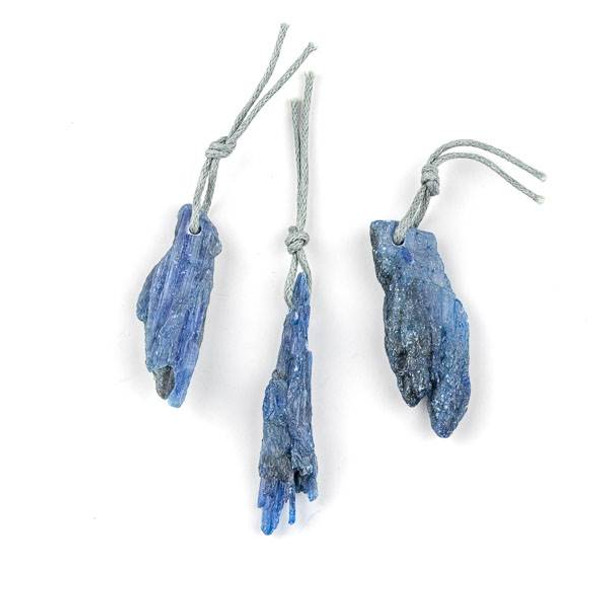 Natural Kyanite 14x37mm Top Drilled Pendant - 1 per bag