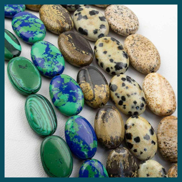 Cherry Tree Beads Gemstone 10x14mm Oval Beads - approx. 8 inch strand 