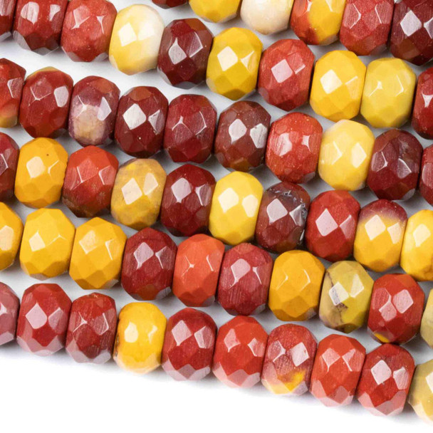 Cherry Tree Beads Mookaite 5x8mm Faceted Rondelle Beads - approx. 8 inch strand, Set B 