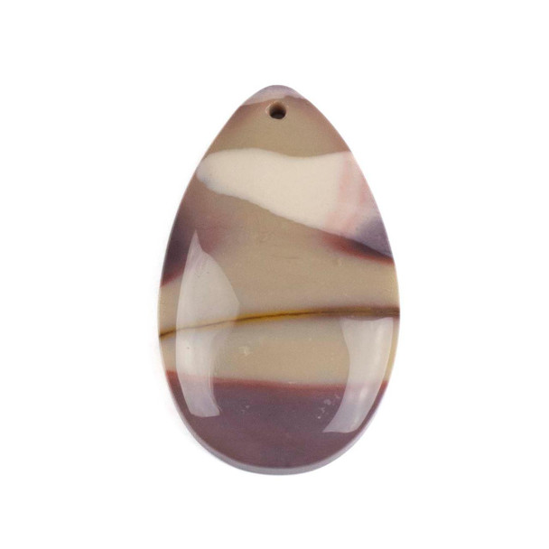 Cherry Tree Beads Multicolor Mookaite 30x50mm Top Front to Back Drilled Teardrop Pendant with a Flat Back - 1 per bag 