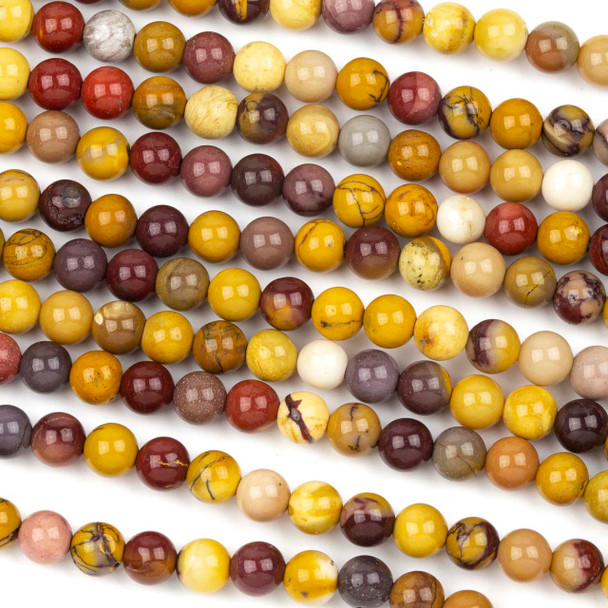 Mookaite 6mm Round Beads - 15 inch strand