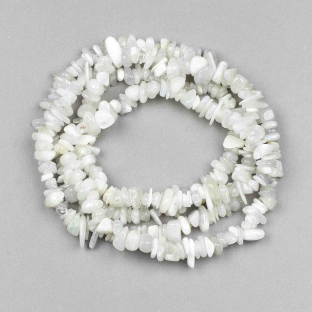 Cherry Tree Beads Moonstone 5-8mm Chip Beads - 31 inch circular strand  Cherry Tree Beads Moonstone 5-8mm Chip Beads - 31 inch circular strand