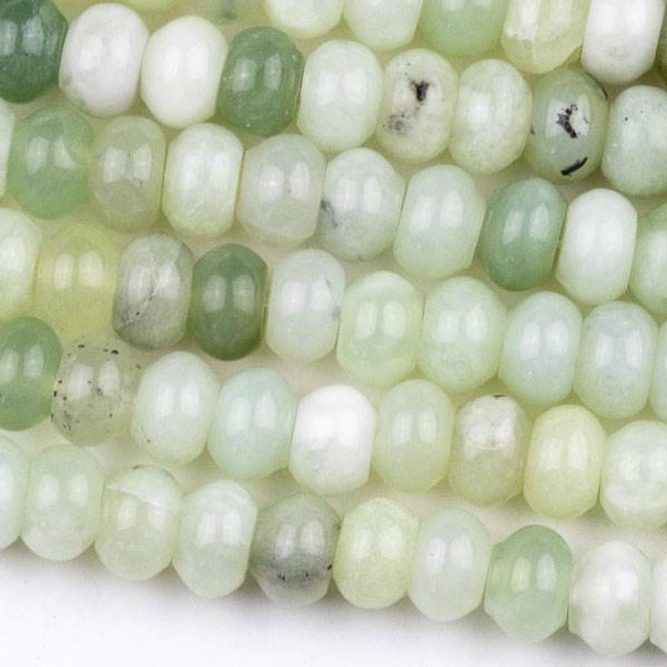 New Jade 5x8mm Rondelle Beads - approx. 8 inch strand, Set A