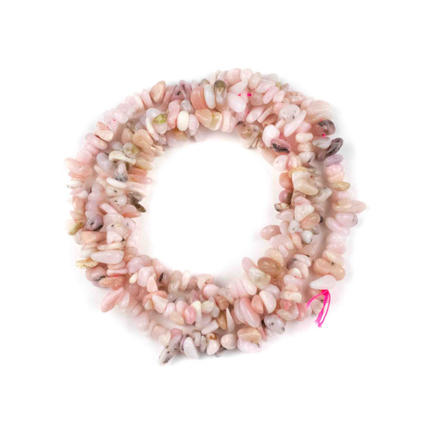 Pink Opal 5-8mm Chip Beads - 34" circular strand