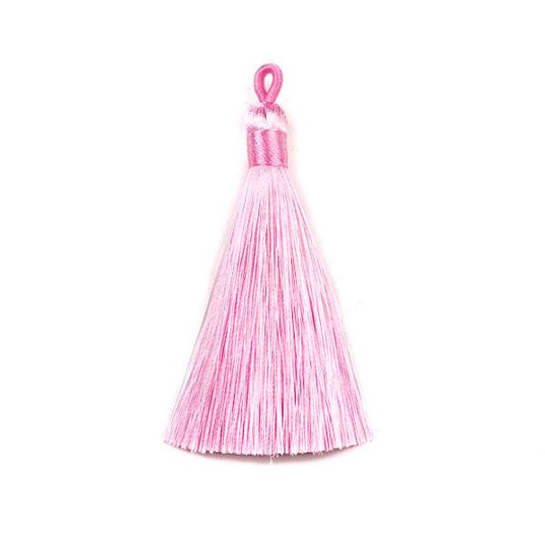 Light Pink 3" Silky Thread Tassels - 2 per bag