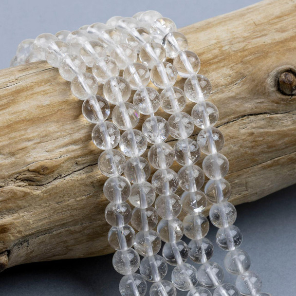 Cherry Tree Beads Clear Quartz 6mm Round Beads - 15.5 inch strand 