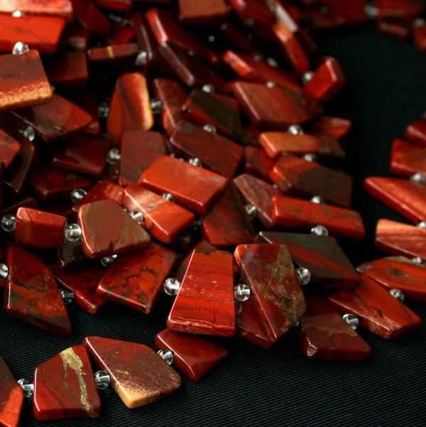 Cherry Tree Beads Rainbow Jasper 9-23mm Graduated Slab 