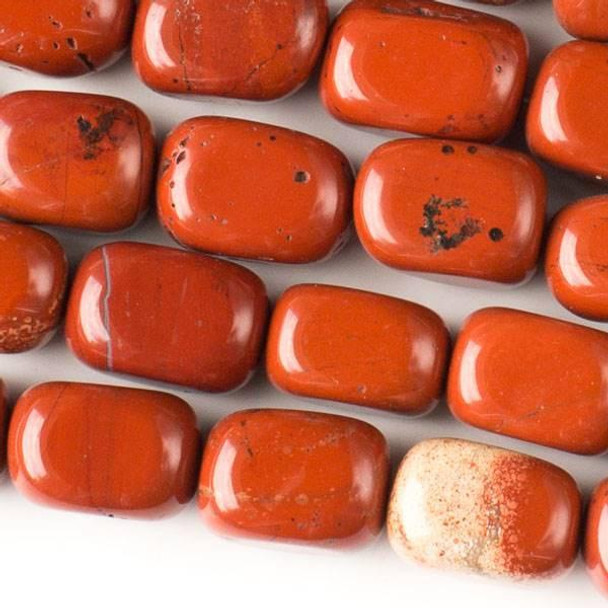 Cherry Tree Beads Red Jasper 10x14mm Nugget Beads - approx. 8 inch strand, Set A 