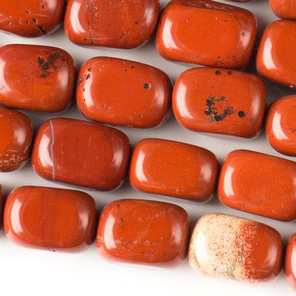 Red Jasper 10x14mm Nugget Beads - approx. 8 inch strand, Set A