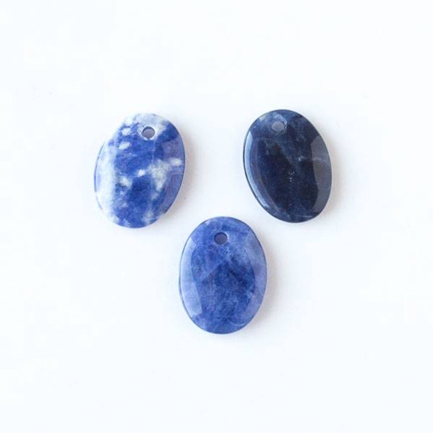 Sodalite 15x20mm Small Oval Pendant