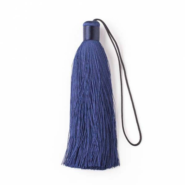 Navy Blue 4" Silk Tassel - 1 per bag