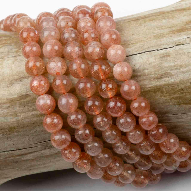 Cherry Tree Beads Sunstone 6mm Round Beads - 15 inch strand 