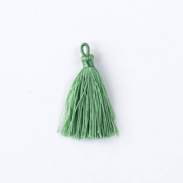 Ivy Green 1.5" Nylon Tassels - 2 per bag