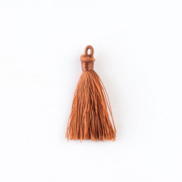 Spiced Nutmeg 1.5" Nylon Tassels - 2 per bag