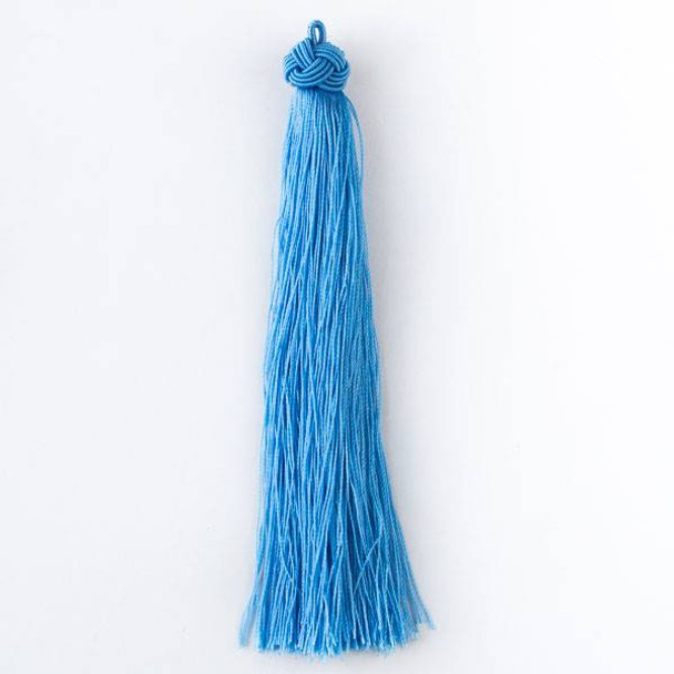 Cerulean Blue 5" Nylon Tassels - 2 per bag