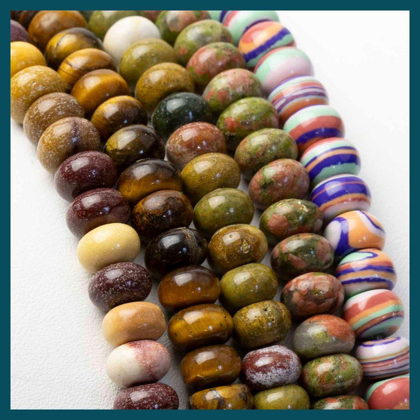 Cherry Tree Beads Gemstone 5x8mm Rondelle Beads - approx. 8 inch strand  Cherry Tree Beads Gemstone 5x8mm Rondelle Beads - approx. 8 inch strand