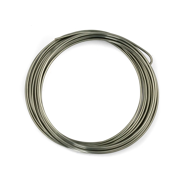 16 Gauge Coated Non-Tarnish Hematite Plated Copper Wire in a 5-Yard Coil