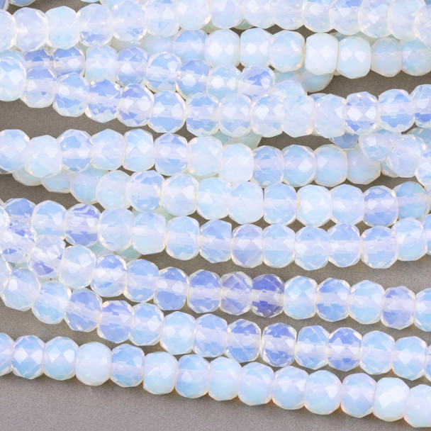 Synthetic Opaline 5x7mm Tire/Rondelle Beads - 15 inch strand