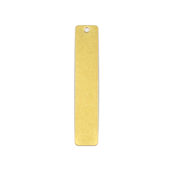 Coated Brass 6x36mm Rectangle Drop Components - 6 per bag - CTBXJ-056