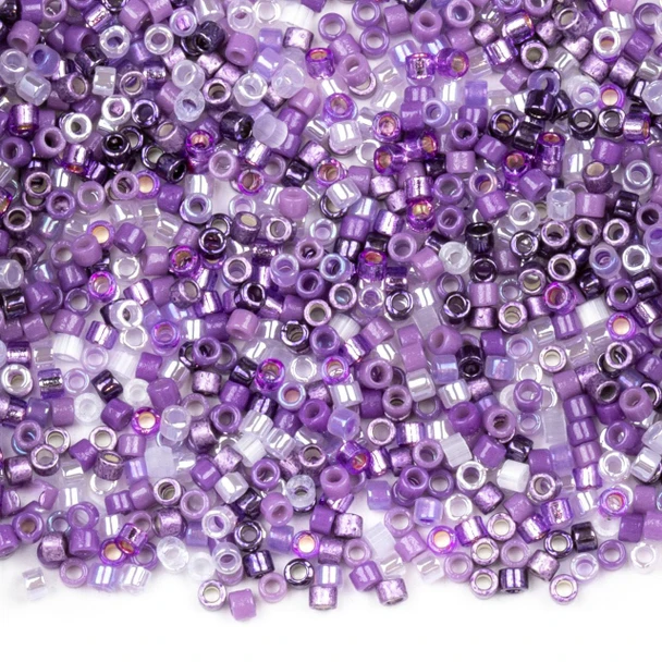  Miyuki 11/0 Purple Haze Mix Delica Seed Beads - #MIX9099, 7.2 gram tube 