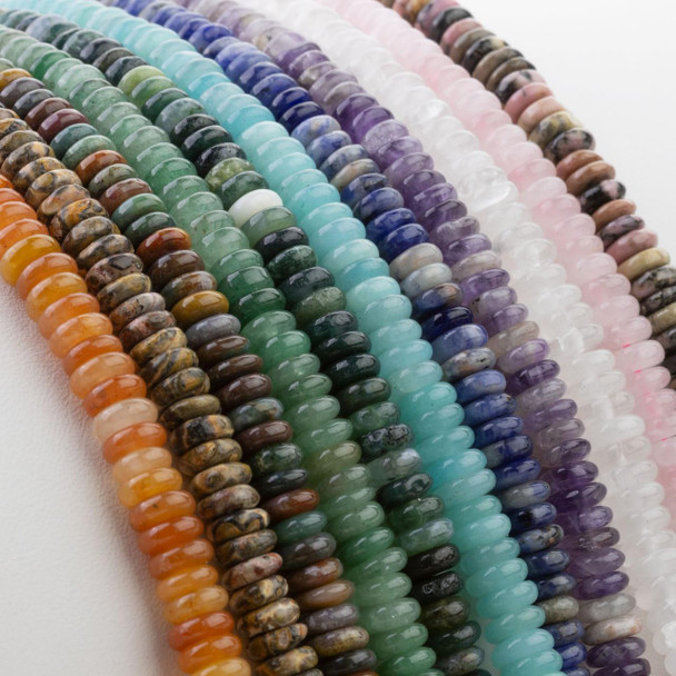 Cherry Tree Beads Gemstones 2x6mm Rondelle Beads - 15 inch strand 