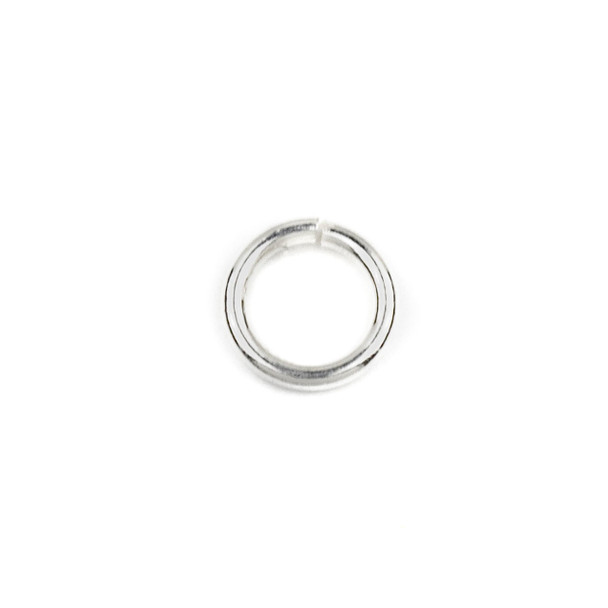 Sterling Silver 6mm Open Jump Rings - 19 gauge - 100 per bag