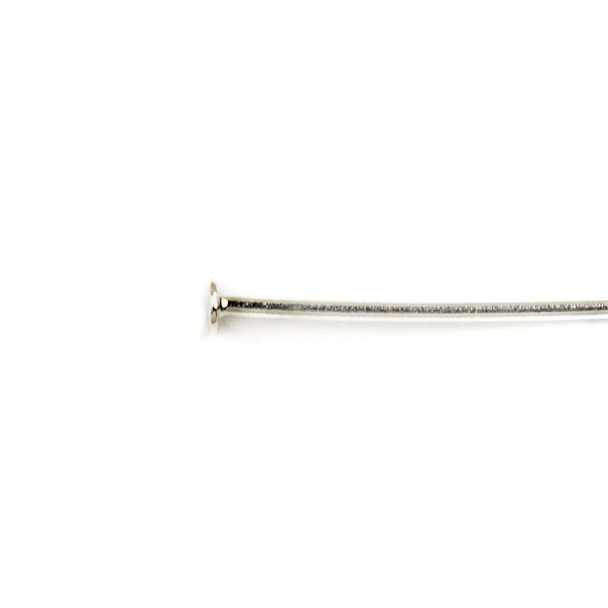 Sterling Silver 2 inch, 20g Headpins - 10 per bag