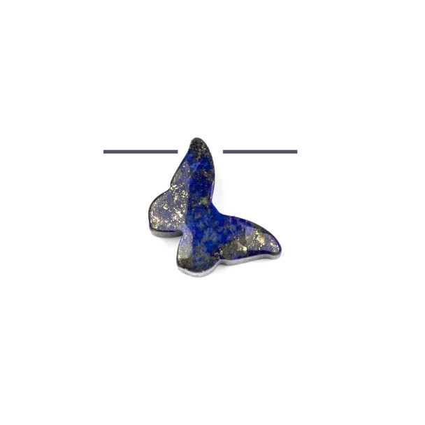 Lapis 12x18mm Top Drilled on Wing Tip Butterfly Pendant - 1 per bag