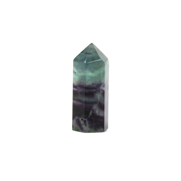 Rainbow Fluorite Small-Medium Crystal Point Tower - 1 piece, approx. .6x1.5"