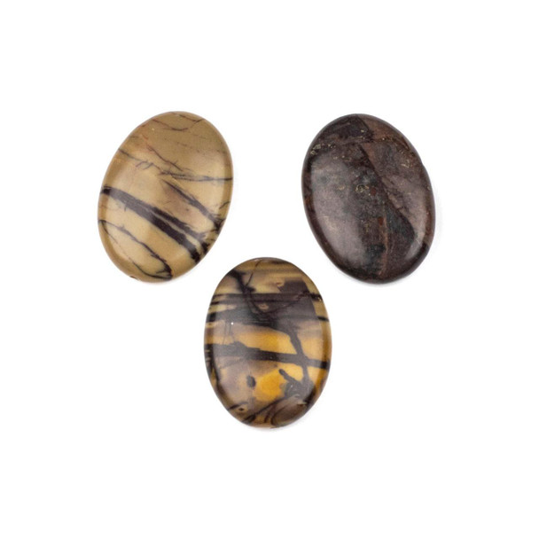 Cherry Tree Beads Purple Cherry Creek Jasper 22x30mm Oval Center Through Drilled Pendant - 1 piece 