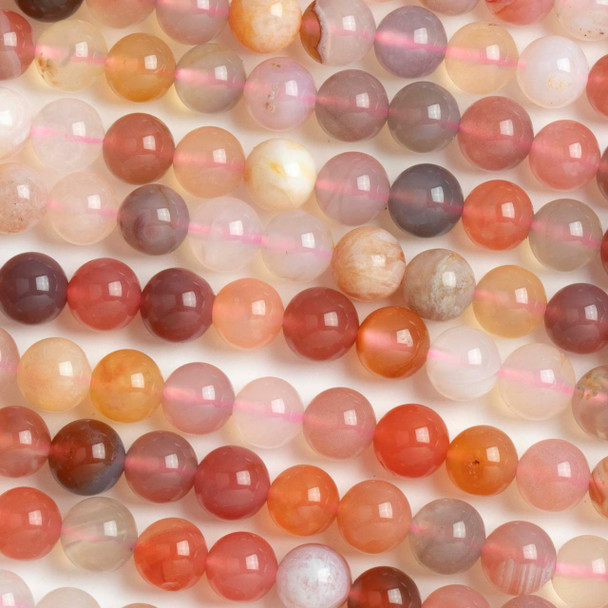 Red Botswana Agate 6mm Round Beads - 16 inch strand