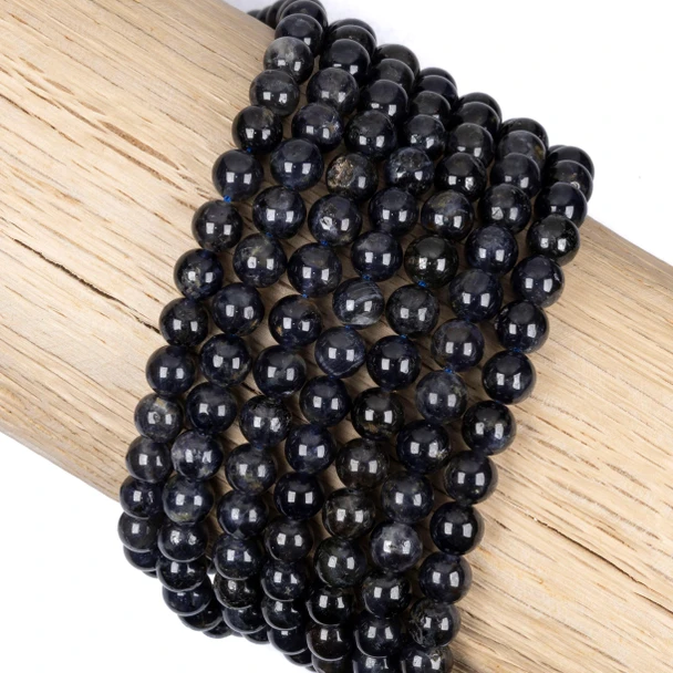 Cherry Tree Beads Iolite 7mm Round Beads - 15 inch strand 