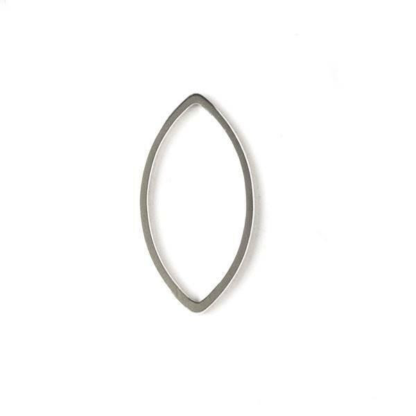 Cherry Tree Beads Silver Plated Brass 12x22mm Marquise Link - 6 per bag - ES7326s