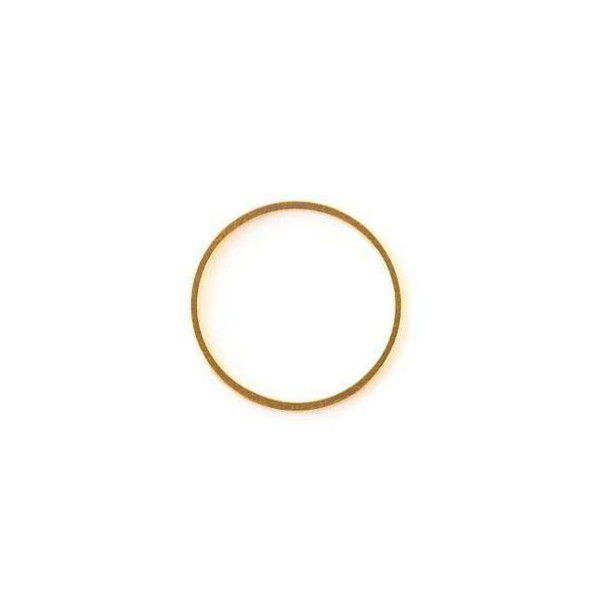 Gold Colored Brass 20mm Hoop Link - 6 per bag - ES7387g