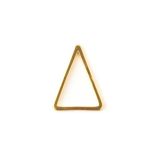 Gold Colored Brass 12x15 Triangle Link - 6 per bag - ES7822g