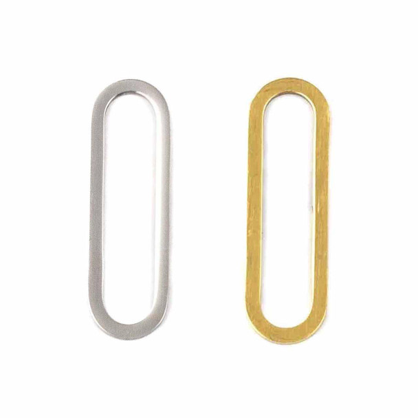 Cherry Tree Beads 304 Stainless Steel 10x30mm Paper Clip Components - 2 per bag 