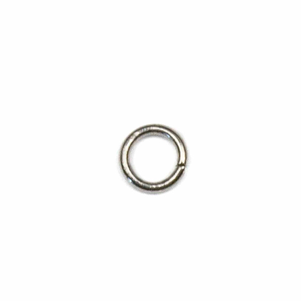 Natural Silver Stainless Steel 4mm Open Jump Rings - 21 gauge, approx. 100 per bag