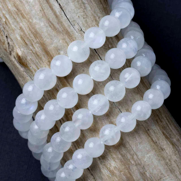 Cherry Tree Beads Blue Moonstone 7-8mm Round Beads - 15 inch strand 