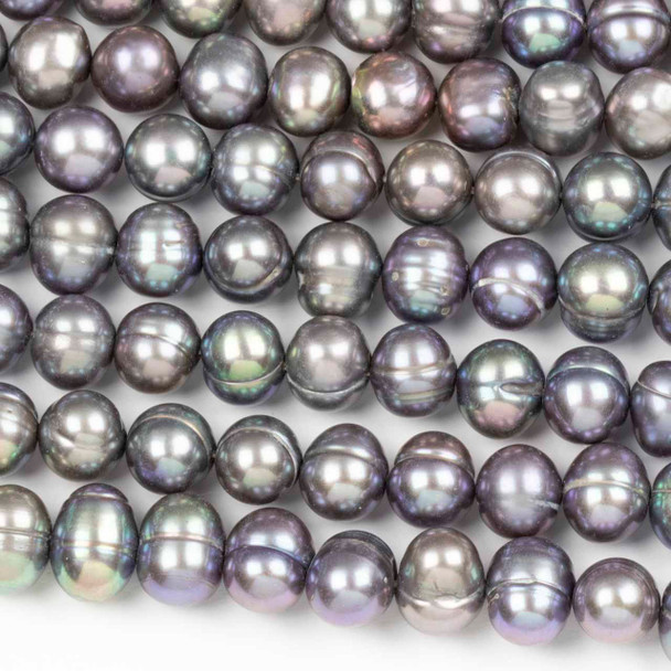 Fresh Water Pearl 7-9mm Silver Potato Beads - 15 inch strand