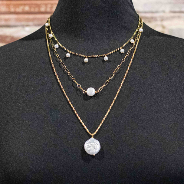 Pearl Layered Necklace Kit - nkit-15
