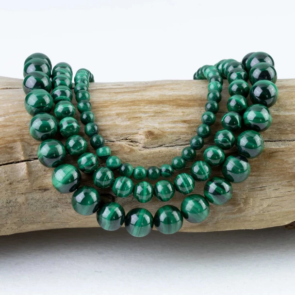 round green beads for necklaces, bracelets, and earrings