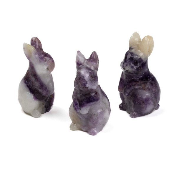 Lepidolite Rabbit Specimen - approx. 18x38mm, 1 per bag