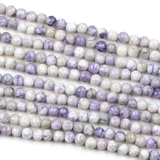 Tiffany Stone 4-5mm Round Beads - 15 inch strand