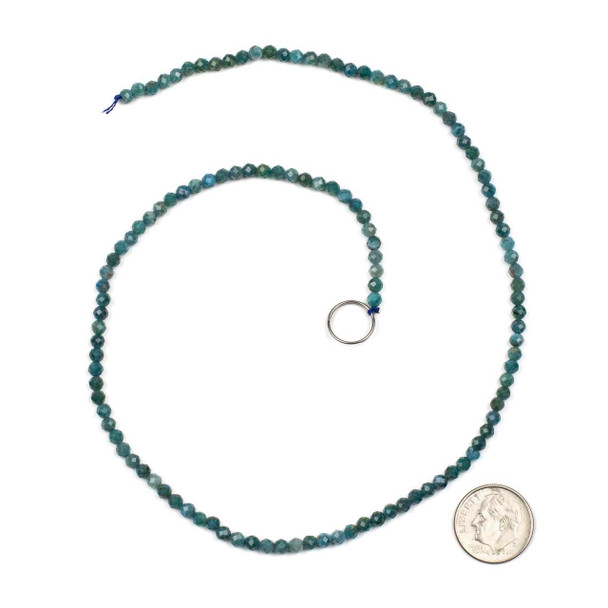 Cherry Tree Beads Apatite 3.5mm Faceted Round Beads - 15 inch strand  Cherry Tree Beads Apatite 3.5mm Faceted Round Beads - 15 inch strand