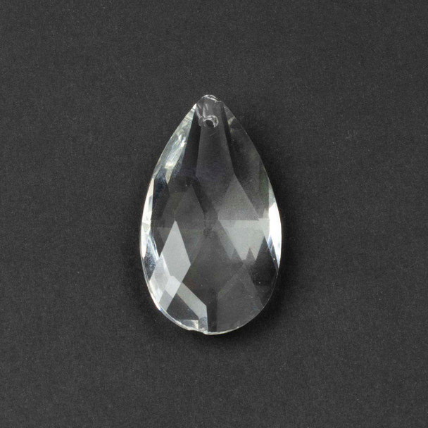 Clear Glass Crystal Teardrop 22x38mm Prism Suncatcher Hanging Pendant - 1 piece